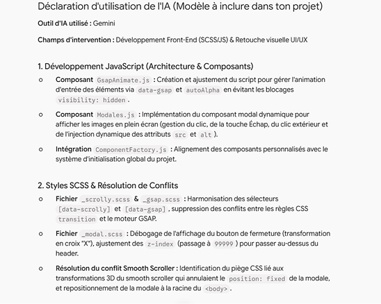 Déclaration AI