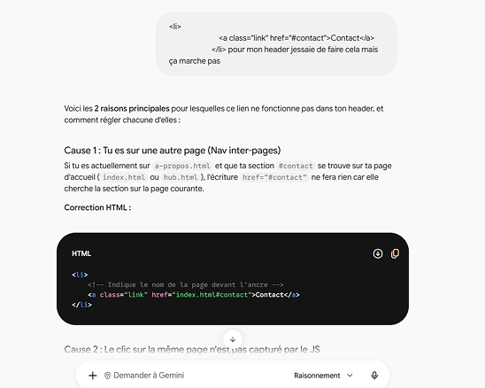 Déclaration AI