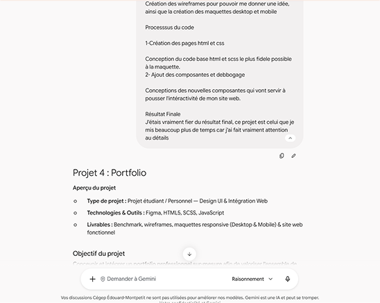 Déclaration AI Text